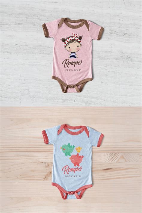 Free Newborn Baby Infant Onesie Romper Bodysuit Mockup Psd Css Author