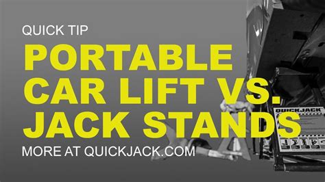 Quickjack Portable Car Lift Vs Jack Stands Youtube