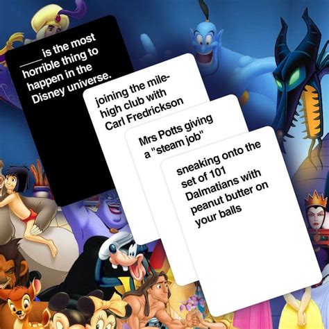 The Cards Against Disney Game Is As Raunchy As Youd Expect Popsugar