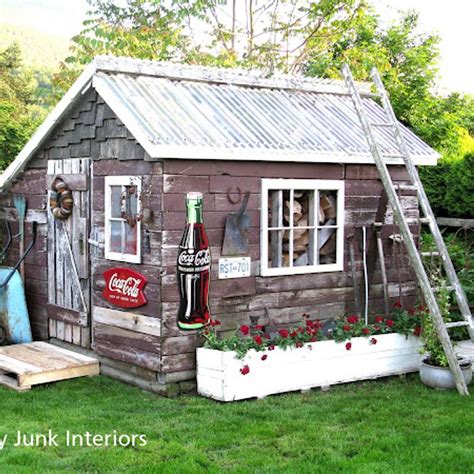 A Rustic Shed Made From Reclaimed Lumber Rustic Shed Outdoor Sheds