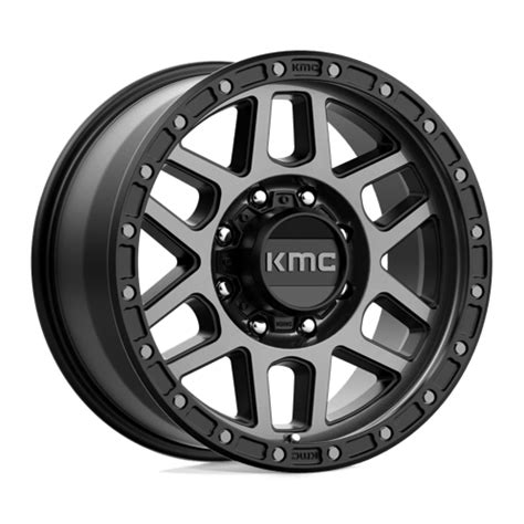 Kmc Km544 Mesa Satin Black And Gray Tint Wheels And Rims Packages At