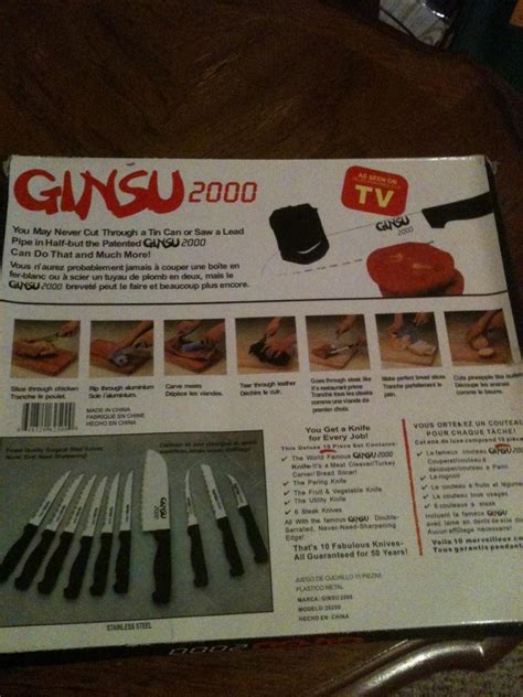 Original Ginsu 2000 As Seen On Tv Deluxe 10 Piece Knife Set Kitchen
