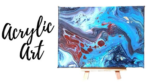 Fluid Acrylic Painting Tutorial No Silicone Yet Create