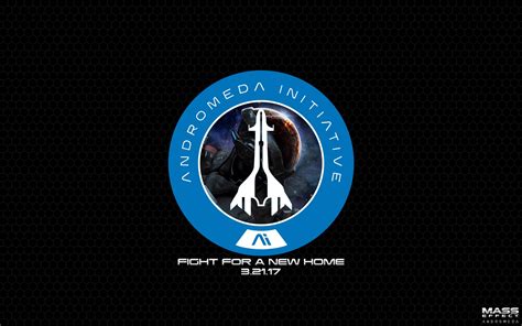 Wallpaper Mass Effect Logo Graphic Design Mass Effect Andromeda