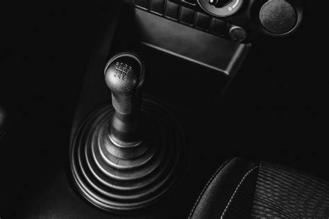 Premium Photo Gear Stick Of Manual Transmission Of Car With 6 Speed
