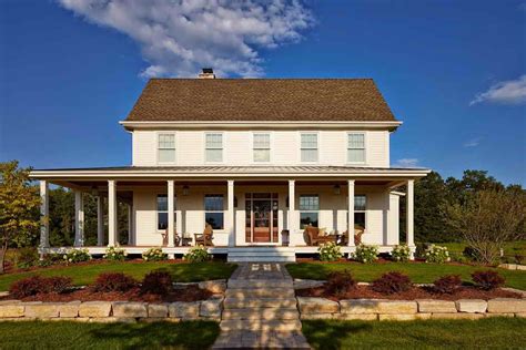 Although within a rustic style, this holiday home has tried to modernize its design. Greek Revival Farmhouse Architecture in Design & Plan ...