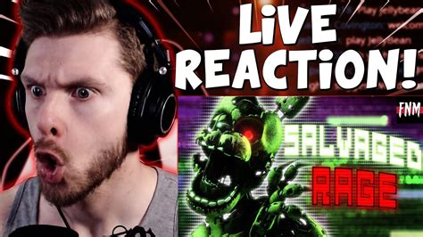 Vapor Reacts Fnaf Sfm Fnaf Song Animation Salvaged Rage By Tryhardninja Reaction