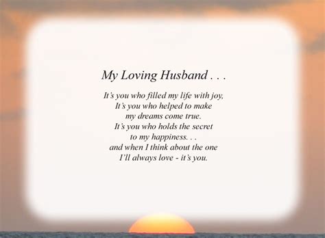 My Loving Husband 1 Free Love Poems