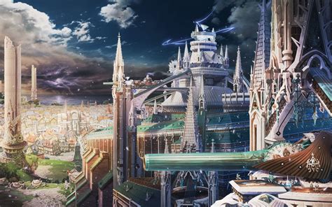 The Last Story Wii Fantasy Detail Cities Architecture Buildings Castles