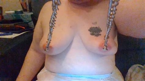 bbw fat saggy tit torture with clamps slapping stretching punching tits xxx mobile porno