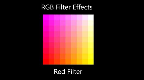 Rgb Filter Effects Youtube