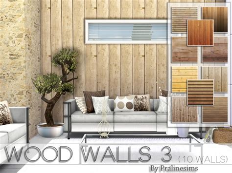 Wood Walls 3 By Pralinesims At Tsr Sims 4 Updates