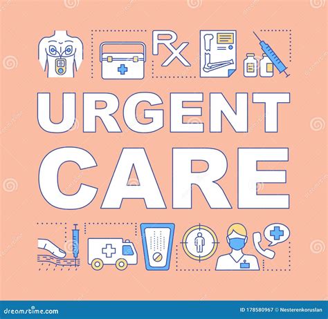 Urgent Care Word Concepts Banner Stock Vector - Illustration of