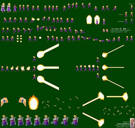 See more of dragon ball z devolution y baston sprites on facebook. SNES - Dragon Ball Z: Super Butouden 2 (JPN) - Gohan - The Spriters Resource