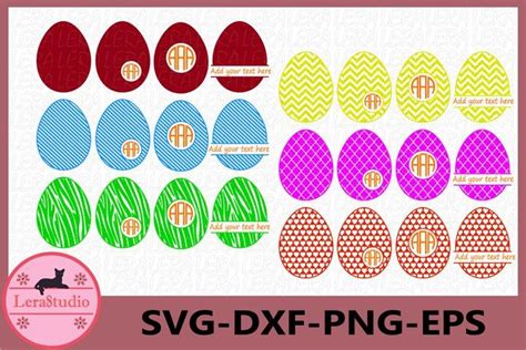 Easter Egg Monogram Svg - So Fontsy
