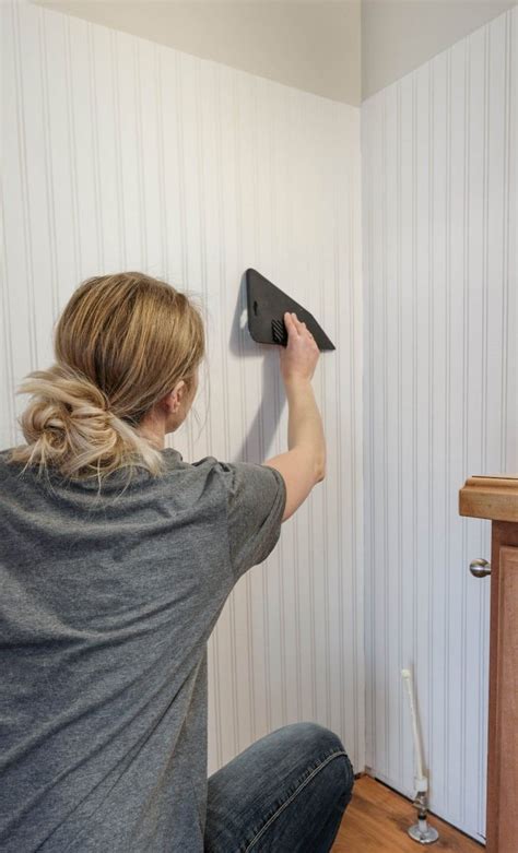 How To Install Beadboard Wallpaper In A Bathroom Beadboard Wallpaper