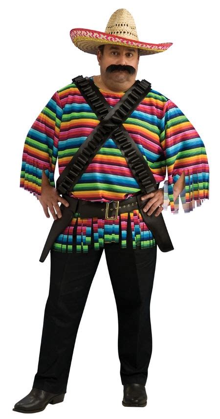 mens plus size mexican hombre costume mexican costume mexican halloween costume mexican