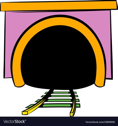 Tunnel Icon Icon Cartoon Royalty Free Vector Image