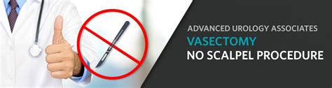 no scalpel vasectomy procedure advanced urology associates