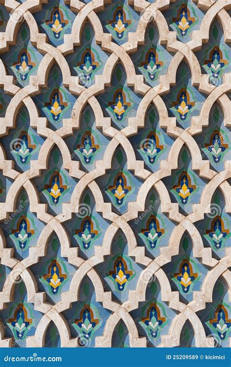 Arabic Islam Wall Texture Casablanca Morocco Stock Image Image Of