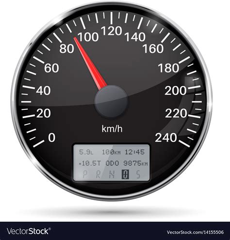 Speedometer 90 Km Per Hour Royalty Free Vector Image