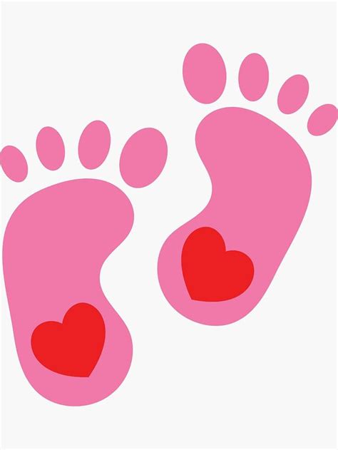 Pink Baby Feet Sticker By Aminedesigner In 2020 Baby Pink Baby