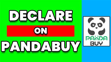 How To Declare On Pandabuy Step By Step Youtube