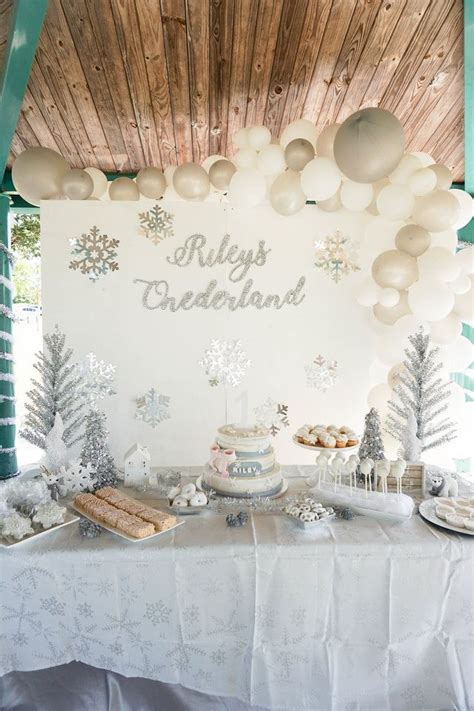Winter Onederland Babys First Birthday Party Kay Buell First