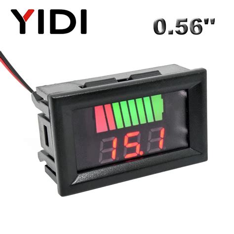 Lcd Digital Voltmeter V V V V Battery Capacity Indicator Lead Acid Power Car