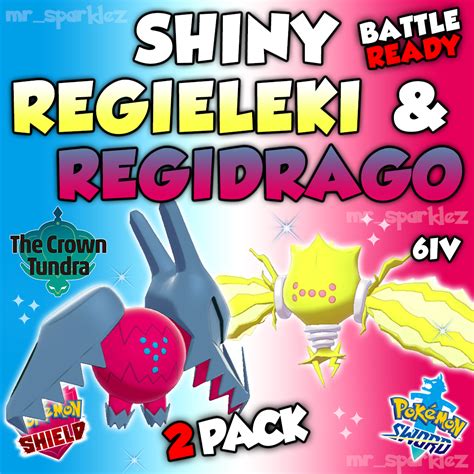 Shiny Regidrago And Regieleki 6iv Crown Tundra Pokemon Sword Shield Ebay