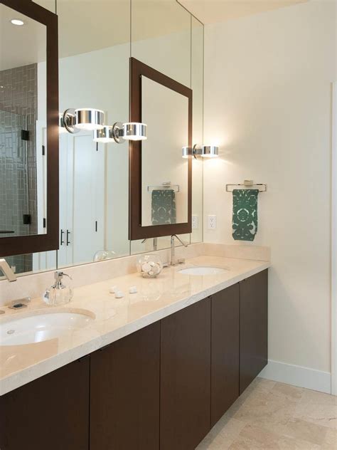 Contemporary Double Vanity And Mirrors Bathroom Mirror Design Fancy