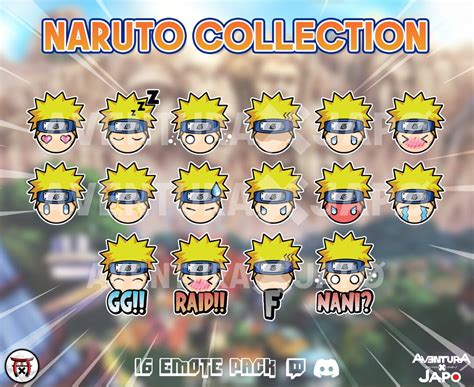 Naruto Emote Pack Etsy