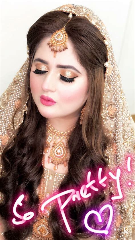 wow really beautiful 😍😍 pakistani bridal hairstyles pakistani bridal makeup pakistani wedding
