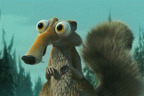 Falls from a great height in the ice age world to the dino world, after being trapped in a bubble. scrat ice age | Tumblr