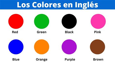 Aprende Los Colores En Inglés Colors Vocabulary Youtube