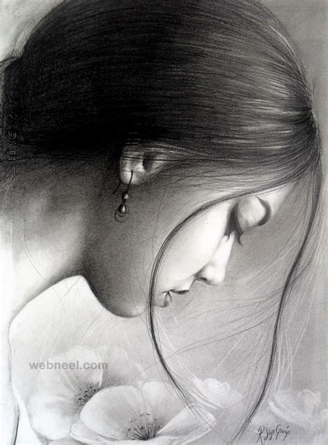 25 Beautiful And Realistic Charcoal Drawings For Your Inspiration