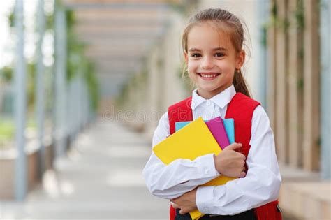 Child Girl Schoolgirl Elementary School Student Stock Image Image Of
