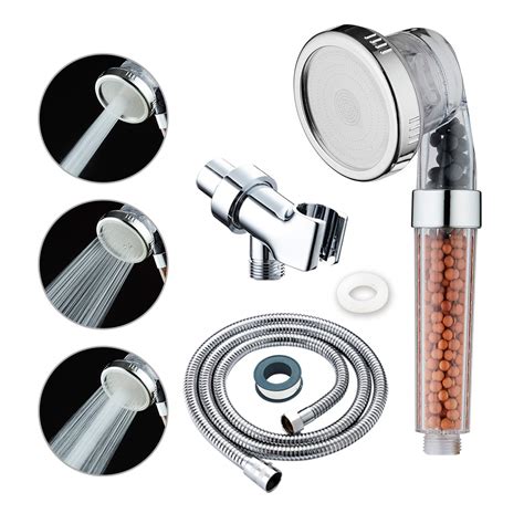 buy kairey ionic shower head 3 function high pressure water saving filtered handheld showerhead