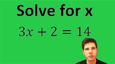 solve for x youtube