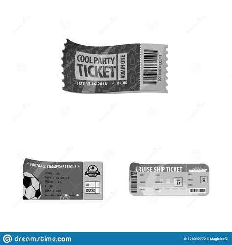 Vector Design Of Ticket And Admission Symbol. Set Of Ticket And Event ...