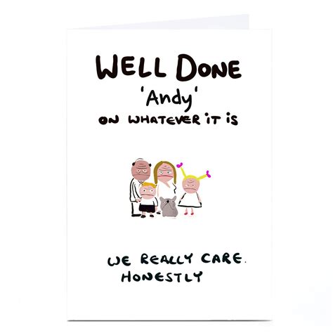 Buy Personalised Do Something David Card Well Done For Gbp 229