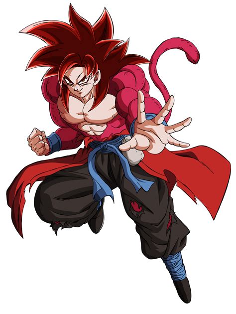 Super Full Power Ssj4 Xeno Goku Render By Mohasetif On Deviantart