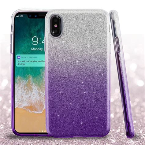 Sale Full Glitter Hybrid Protective Case For Iphone Xs Max Gradient