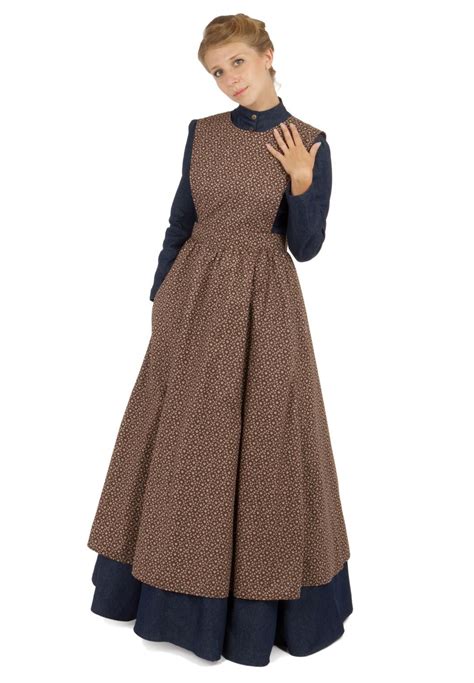 Pioneer Calico Apron Youth In 2019 Dresses Pioneer Clothing Apron
