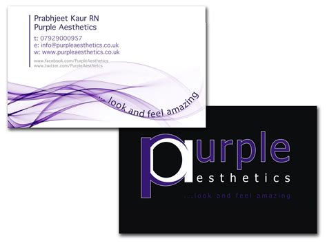 Purple Aesthetics Business Card Purple Aesthetics Esthetics Aesthetic