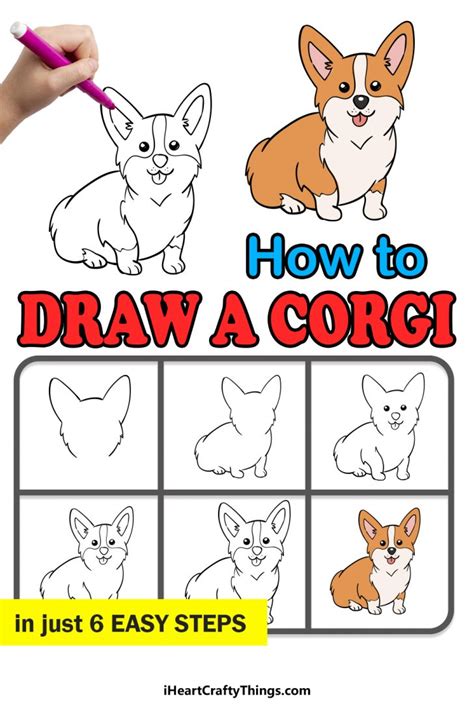 Corgi Drawing How To Draw A Corgi Step By Step