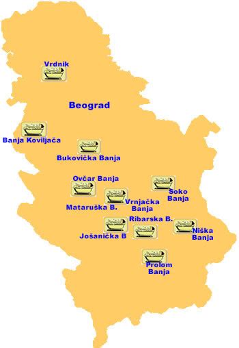 Banje U Srbiji Mapa Gugl Mapa