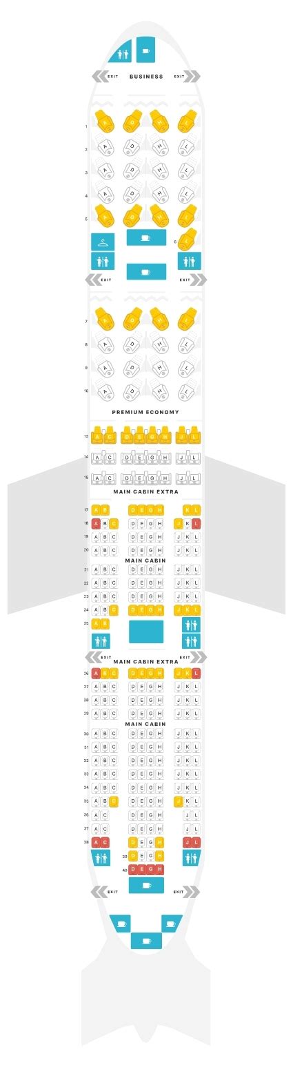 American Airlines Er Seating Chart Elcho Table