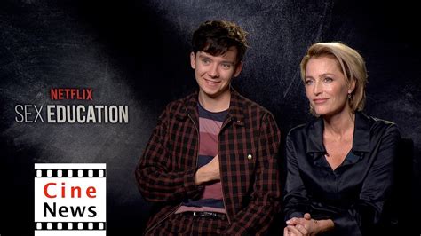 Sex Education Interview Gillian Anderson And Asa Butterfield Youtube