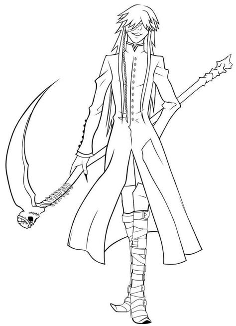 Undertaker Black Butler Coloring Pages